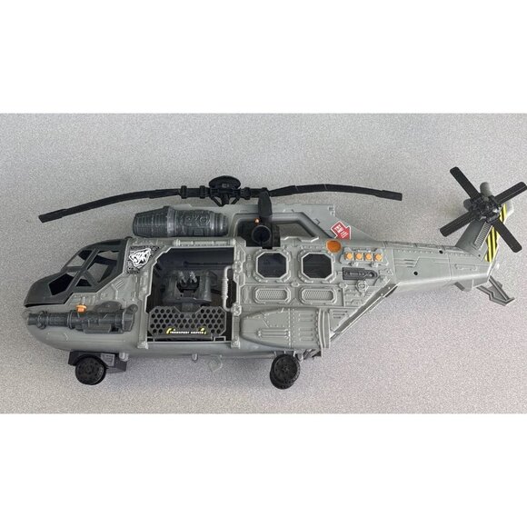 Kid Connection Military Giant Copter With Lights And Sounds Works/Tested - Picture 1 of 6